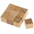 thumbnail image 2 of HOMYL 3x10 Pieces 20mm Handmade Square Wooden Cube Blocks Kids DIY Crafts Natural, 2 of 8