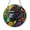 Acrylic 3.5 Inch, variant on Round Gorilla Wildlife Stained Glass Style Suncatcher Window Hanging, Jungle Decorative Glass Art Panel