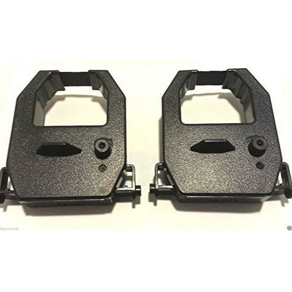 2- Pack Amano PIX-75 PIX75 Electronic Time Clock Ribbon Black Ink