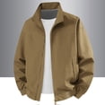 thumbnail image 6 of Jerdar Men's Nylon Jacket Lightweight Thin Zip Pockets Solid Color Long Sleeve No Hood Casual Windproof Water Resistant Everyday Coat Outerwear Crop Jackets for Men, 6 of 9