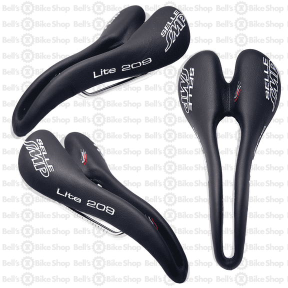 Selle SMP Lite 209 Bicycle Saddle - Black / Steel Rails