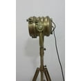 thumbnail image 3 of DESIGNERS BRASS TABLE LAMP SPOT LIGHT SEARCHLIGHT WITH ADJUSTABLE TRIPOD STAND, 3 of 3