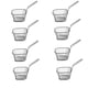 thumbnail image 1 of Ganfancp 8Pc Electrochapado de Acero Inoxidable Mini Bloque de Red de Freír Ofertas Flash Liquidación Malla para Freír de Acero Inoxidable X 8, 1 of 6