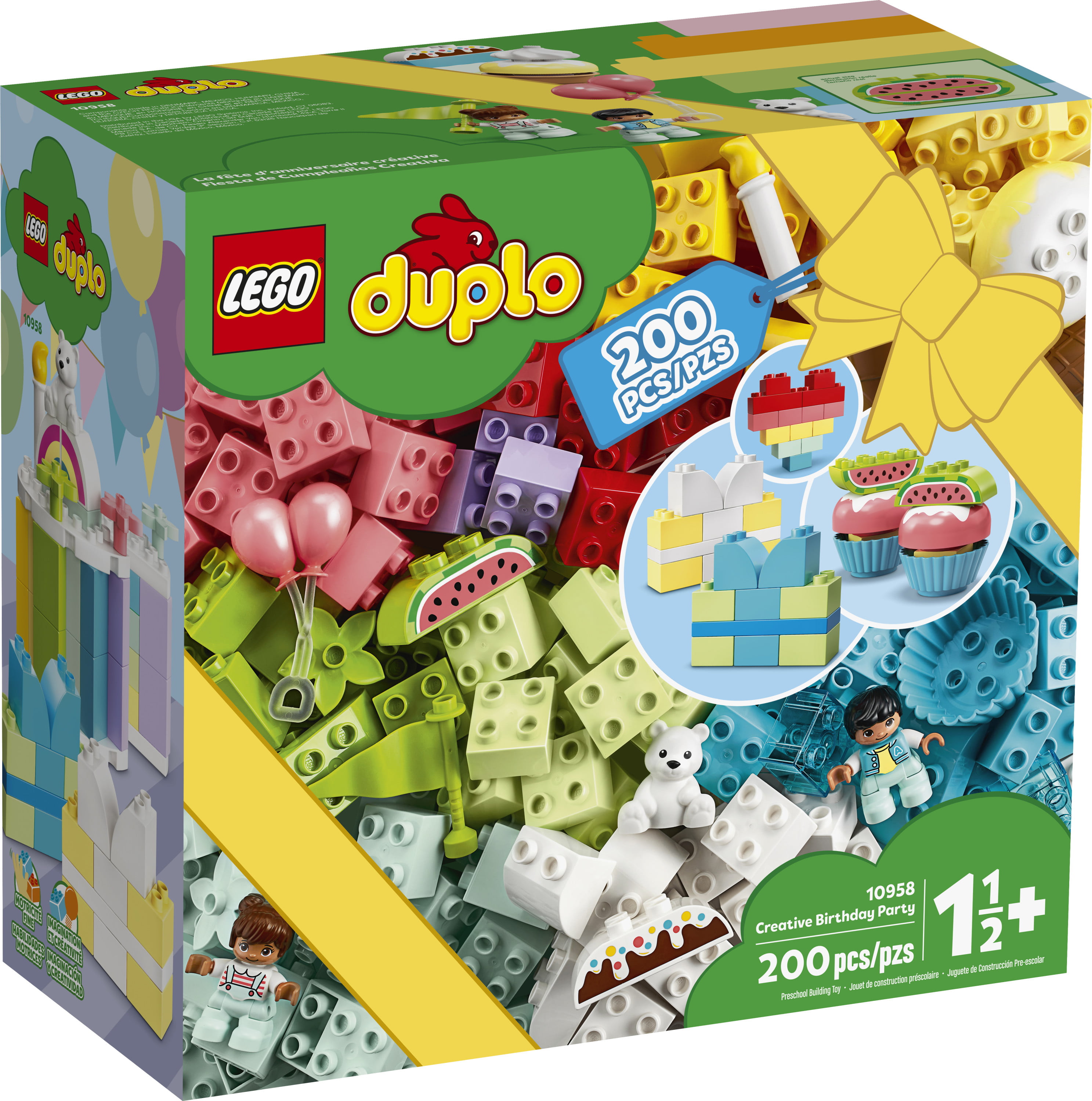 LEGO DUPLO Classic Creative Birthday Party 10958 Building Fun for Toddlers Pieces) - Walmart.com