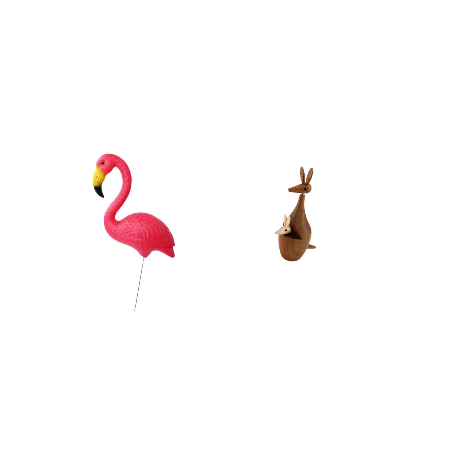 CarpNettore Flamingo Garden Sculpture Figurine for Holiday Spring Yard Art Ornament and Decorative Party Favor Bedroom Bookshelf