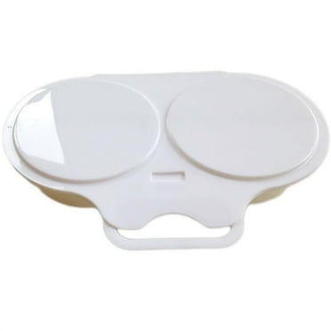 Microwave Double Cup Egg Cooker Steamer Perfect Eggs Poacher Cookware- J3V0