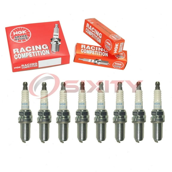 8 pc NGK 4901 Racing Spark Plugs for 5346 IKH24 Ignition Wire Secondary