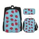 thumbnail image 1 of Disketp Strawberries Mochila Estampada de Gran Capacidad con Lonchera y Estuche, Set de 3 Piezas para Estudiantes, 1 of 7