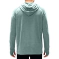 thumbnail image 4 of Men UPF 50+ Sun Protection Fishing Shirt Long Sleeve Hoodie Lightweight Thin Rash Guard Swim Shirt Outdoor Workout Hiking, 4 of 7