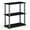 Black and Gray, variant on Furinno Turn-S-Tube 23.6â€ W x 11.4 D x 43.25 H 4-Shelf Decorative Shelves, Black
