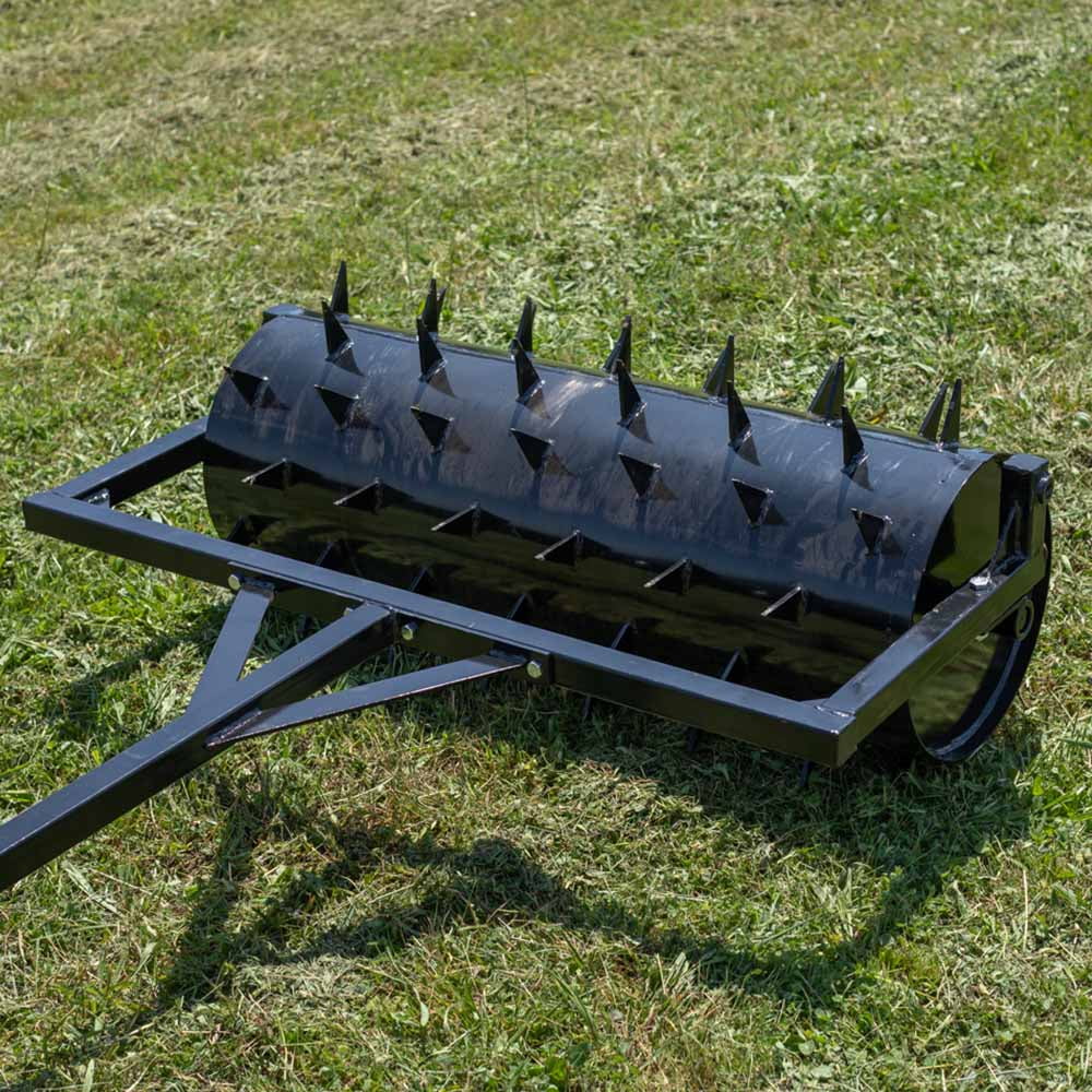 Titan Attachments Drum Spike Aerator Tractor Attachment, 3 FT, 3" Long Spikes