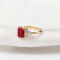 thumbnail image 3 of Red Garnet Gemstone Ring, 925 Sterling Silver, CZ Womens Ring, Natural Garnet Ring, January Birthstone, Christmas, Thanksgiving, Tiny Dainty Ring, Statement Jewelry, Wedding, Stackable Ring, 3 of 9