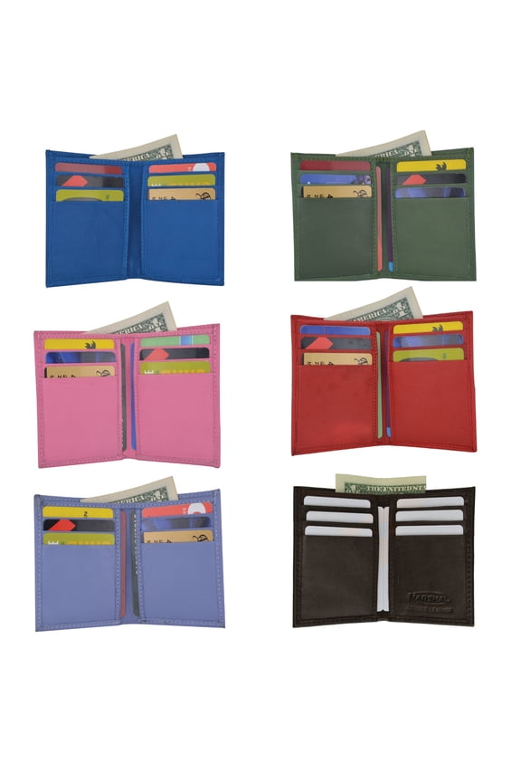 Wholesale Slim Thin Mens Bifold Genuine Leather ID Card Holder Wallet