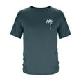 thumbnail image 4 of Styesk T-Shirts pour Homme Mode Décontractée Imprimé Col Rond Pull T-Shirt Manches Courtes Blouse, 4 of 5