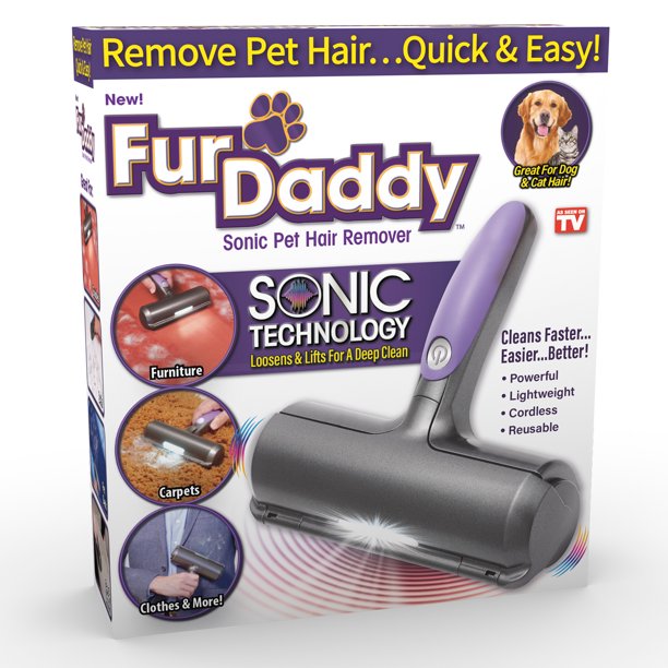 Fur Daddy Sonic Pet Hair Remover, Pet Hair Roller, Dogs and Cats, as