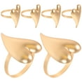 thumbnail image 1 of OUNONA 6Ud Servilleteros Dorados En Forma Para De En Cenas Y Fiestas, 1 of 8