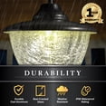 thumbnail image 5 of Classy Caps HL152 Eclipse Solar Hanging Chandelier- Black, 5 of 9