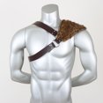 thumbnail image 1 of Viking Faux Fur One Shoulder Pauldron Halloween Role Playing Props, 1 of 5