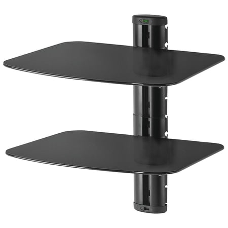 UPC: 0735029276104 | Peerless-av Peerless-av A/v Wall Shelf With Glass (dual Shelves)