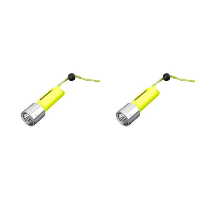 Yuarrent Bright Diving Flashlight XML T6 Waterproof Sea Light Torch Lamp Aluminum Spotlight Plastic Alloy Diver Swimming Deep Como se muestra 2Conjunto