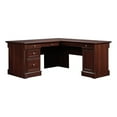 thumbnail image 2 of Bowery Hill Traditional L-Shaped Wood Computer Desk in Cherry, 2 of 9