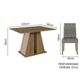 thumbnail image 3 of Juego de Comedor Madesa Oxford Agnes MCS con Mesa y 4 Sillas, 3 of 9