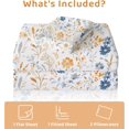 thumbnail image 2 of Floral Queen Sheets Soft Breathable Microfiber Vintage Printed Bed Sheet Set Deep Pocket Fitted Sheet Included Flower Pattern, 2 of 7