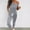 Gray2, variant on ZAZYULZ Pants Rompers for Women Women Off Shoulder Elastic Waist Beam Foot Jumpsuit Rompers Summer Casual Short Sleeve Loose Playsuit Pants With Pockets(Gray1,L)