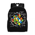 thumbnail image 1 of Customized Math Rubik Rubix Rubics Player Cube Backpack Men Women Fashion Bookbag for School Math Lovers Bags, 1 of 5