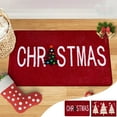 thumbnail image 7 of Christmas Tree Carpet, Non-Slip Mat, Christmas Red Entrance Carpet for Bathroom Door Living Room Floor, Polyester Rubber Back Holiday Decor 15.7x23.6 Inches, 7 of 7