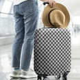 thumbnail image 2 of Black White Small Checkered Pattern Luggage Cover Fashion Suitcase Cover Baggage Covers Fit 25-28 Inch Luggage (Go Travel), 2 of 5