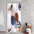 thumbnail image 5 of Boho Shower Curtain Mid Century Abstract Shower Curtain Modern Shower Curtain Set Retro Gold Neutral Shower Curtains Waterproof Bathroom Set Decor with 12 Shower Curtain Hooks 36x72, 5 of 5