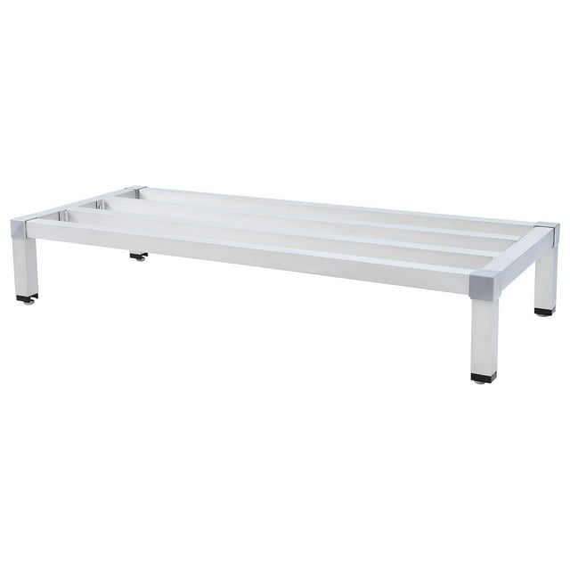 AKDSteel Étagère de Calage en Aluminium ExploreHorizon / Capacité de 1000 Lb, Étagère de Rangement Robuste / Plateforme Basse Certifiée NSF pour Cuisine, Restaurant, Supermarché, Épicerie, Protection de Plancher