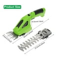 thumbnail image 3 of Cordless Hedge Trimmer, 2-in-1 Handheld Hedge Trimmer, 7.2V Electric Grass Trimmer with USB Charging Cable,, 3 of 8