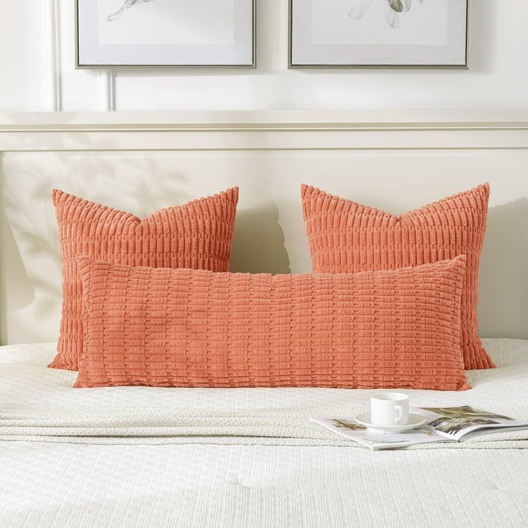 Fancy Homi Coral Long Body Lumbar Lumbar Decorative Throw Pillow