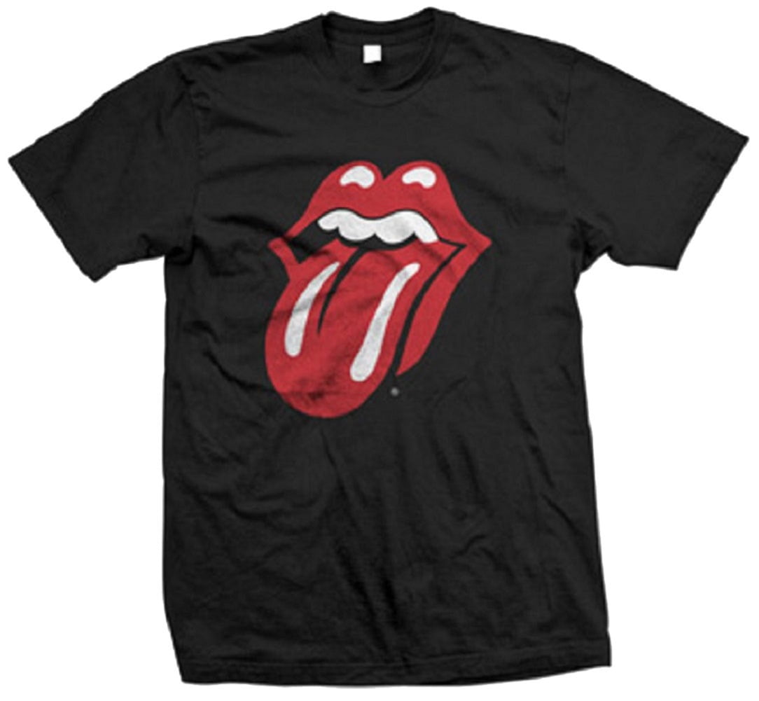 The Rolling Stones 'Classic Tongue' NEW & OFFICIAL! Black Polo Shirt