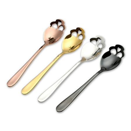 

DALX Stainless coffee Scoop Skull shape dessert spoon Food grade ice cream candy tea spoon tableware Drop shipping