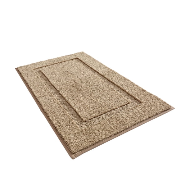Injueey Alfombrilla de baño y absorbente para secado rápido y fácil limpieza Rápida y fuerte absorción Juegos de accesorios de baño Caqui 40*60cm