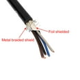 thumbnail image 2 of M12 Female Straight 5Pins Connector Aviation Socket Shielded Electrical Cable 2M, 2 of 3