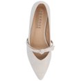 thumbnail image 5 of Journee Womens Cait Textured Material Slip On Mary Jane Flats, Widths Available, 5 of 10