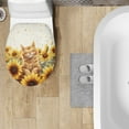 thumbnail image 4 of SEANATIVE Sunflower Cat Toilet Cover Easy to Clean Toilet Seat Covers for Bathroom Toilet Lid Cover Bathroom Decoration Accessories Seat Covers Fits Most Lids, 4 of 6