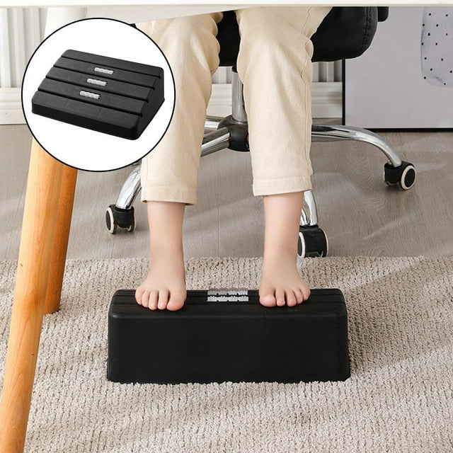 Reposapiés Debajo del escritorio Macarena Almohadilla para Viajes de Oficina negro 375x26x12cm