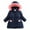 Z1-Navy, variant on Girls' Puffer Coat with Hood,Kid's Waterproof Winter Jacket Snow Outwear Parka Fleece Insulated Black for Size 11-12 Years