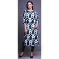 thumbnail image 3 of Bimba Kurtis Droits pour Femmes Longue Robe Kurti Imprimée Haut Indien à Manches 3/4, 3 of 6