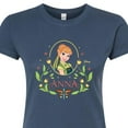 thumbnail image 3 of Frozen - Fall - Anna In A Flower Frame - Juniors Fitted Graphic T-Shirt, 3 of 5