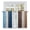 Peru SteelBlue Beige, variant on Blue Brown Farmhouse Tier Curtains, Vintage Retro Wooden Light Filtering Kitchen Curtains, 2Pcs Rod Pocket Half Window Treatments Panels for Sink Cafe Cabinet Camper 27.5x24 Inches