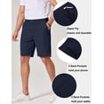 thumbnail image 2 of COOFANDY Men's Summer Beach Casual Shorts Lightweight Flat Front Golf Shorts with Pockets, 2 of 6