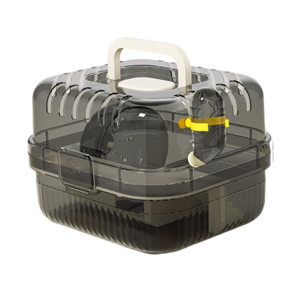 Jaula para hámster, jaula para animales pequeños, ligera, transpirable, portátil, estuche de transporte para hámster, hábitat para ratas y jerbos.