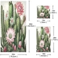 thumbnail image 3 of Coolnut Cactus Flower Bathroom Towel Set of 3 with Hand Towel, Wash Cloths & Bath Towel, Extra Aborbent Soft Towels Set Decor for Bathing Home Shower Wash cloth, 3 of 7