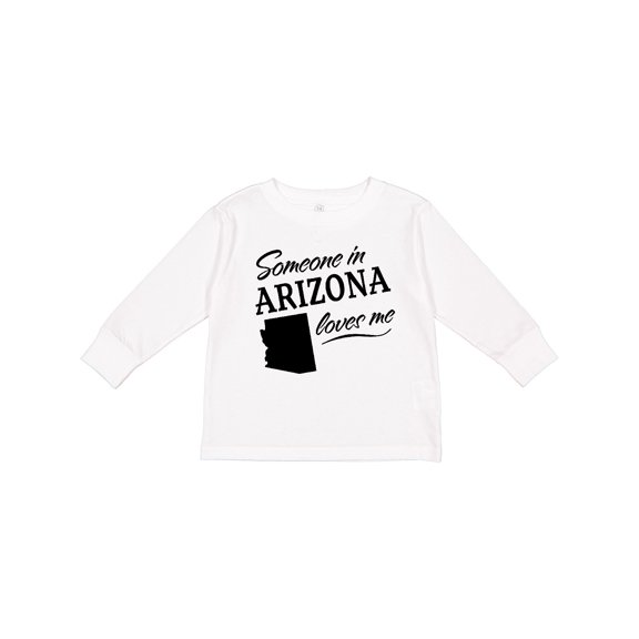 Inktastic Someone in Arizona Loves Me Boys or Girls Long Sleeve Toddler T-Shirt